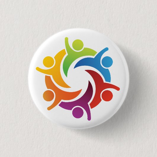 Teamwork - SRF Ronde Button 3,2 Cm (Voorkant)