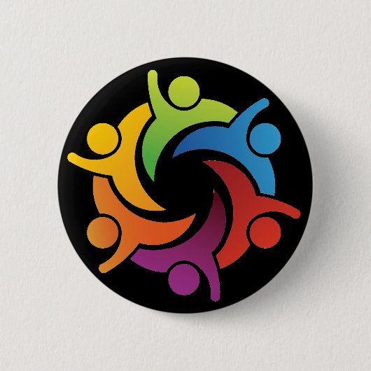Teamwork - SRF Ronde Button 5,7 Cm (Voorkant)