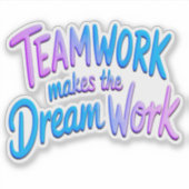 Teamwork Sticker (Voorkant)