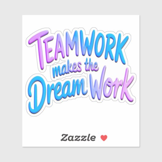 Teamwork Sticker (Vel)