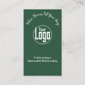 Teamwork Waardering Custom Bloemist Dank u Visitekaartje (Voorkant)