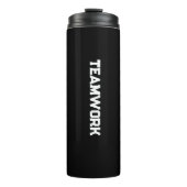 "TEAMWORK" Waterfles Thermosbeker (Voorkant)