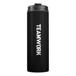 "TEAMWORK" Waterfles Thermosbeker