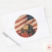 Teamwork Wins Ronde Sticker (Envelop)