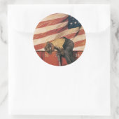 Teamwork Wins Ronde Sticker (Tas)