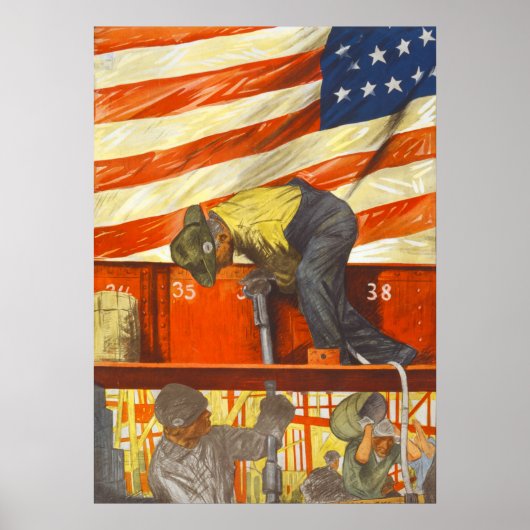 Teamwork wint  oorlogse Poster (Voorkant)