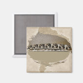 Teamwork Witte Olifanten Magneet (Voorkant / Achterkant)