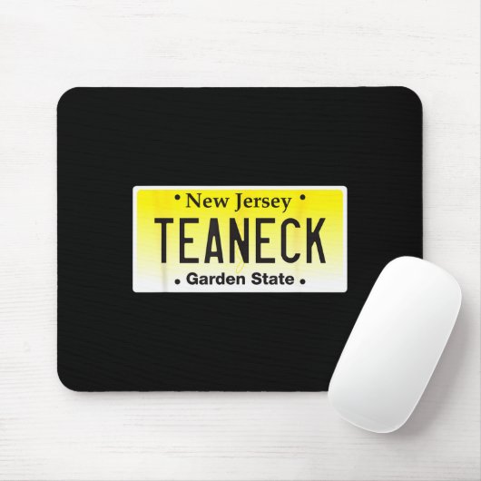 Teaneck New Jersey Hometown Nj License Plate Graph Muismat (Met muis)