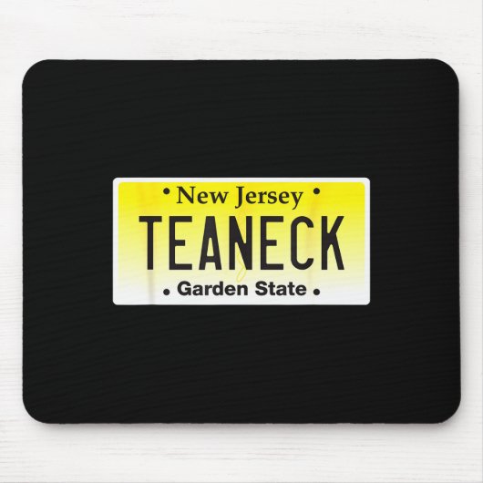 Teaneck New Jersey Hometown Nj License Plate Graph Muismat (Voorkant)