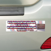 TeaParty Jefferson neemt Bumpersticker deel (Op auto)