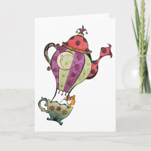 Teapot ballonkaart kaart