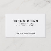 Teapot | Bladeren Visitekaartje (Achterkant)