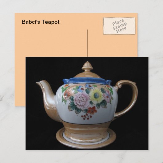 Teapot Briefkaart (Voorkant / Achterkant)