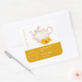 Teapot Calendula Tea Label (Envelop)