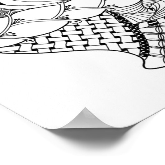 Teapot Doodle 2 Poster (Hoek)