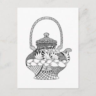 Teapot Doodle Briefkaart