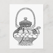 Teapot Doodle Briefkaart (Voorkant)