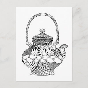 Teapot Doodle Briefkaart