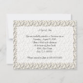 Teapot en Cup op Fancy achtergrond Kaart (Achterkant)