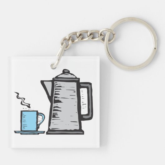Teapot en Cup Sleutelhanger (Achterkant)
