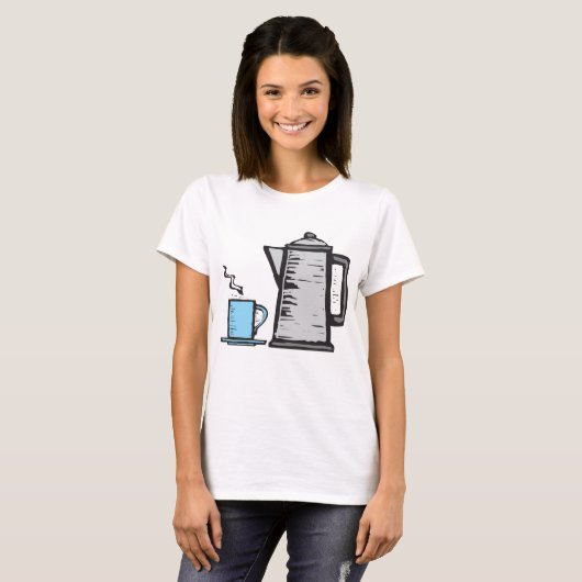 Teapot en Cup T-shirt (Voorkant volledig)