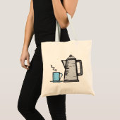 Teapot en Cup Tote Bag (Voorkant (product))