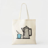 Teapot en Cup Tote Bag (Voorkant)