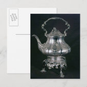 Teapot en ketel met lampvoet en brander briefkaart (Voorkant / Achterkant)