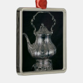 Teapot en ketel met lampvoet en brander metalen ornament (Rechts)