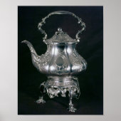 Teapot en ketel met lampvoet en brander poster (Voorkant)