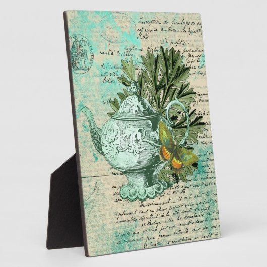  Teapot & Ephemera Collage Fotoplaat (Zijkant)