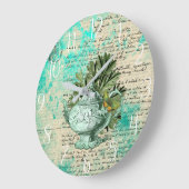 Teapot & Ephemera Collage Grote Klok (Hoek)