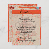 Teapot Fantasy Grunge Reception Card Informatiekaartje (Voorkant / Achterkant)