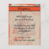 Teapot Fantasy Grunge Reception Card Informatiekaartje (Voorkant)