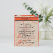 Teapot Fantasy Grunge Reception Card Informatiekaartje (Staand voorkant)