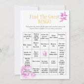 Teapot Find the Guest Bridal Shower Bingo game Kaart (Voorkant)