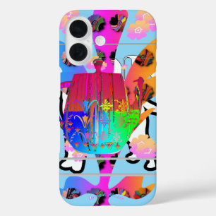 Teapot Floral iPhone 16 Hoesje