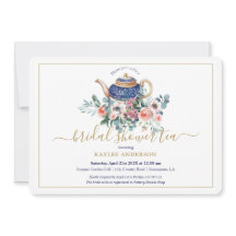 Teapot floral Vrijgezellenfeest-theeoppas