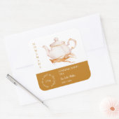 Teapot Ginseng Root Tea Label (Envelop)