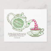 Teapot Grace and Blessings Inspirerend Briefkaart (Voorkant)