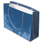 Teapot Hydrangea Blue Damask Gift Bag Groot Cadeauzakje (Achterkant Gekanteld)