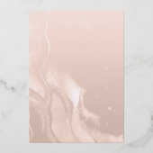 Teapot | Hydrangeas | Pampas Grass Bridal Tea Folie Uitnodiging (Achterkant)