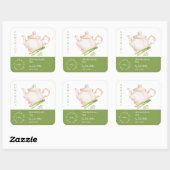 Teapot Lemongrass Tea Label (Vel)