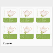 Teapot Loose Leaf Tea Label (Vel)