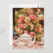 Teapot - Meer thee Milady Briefkaart (Voorkant / Achterkant)