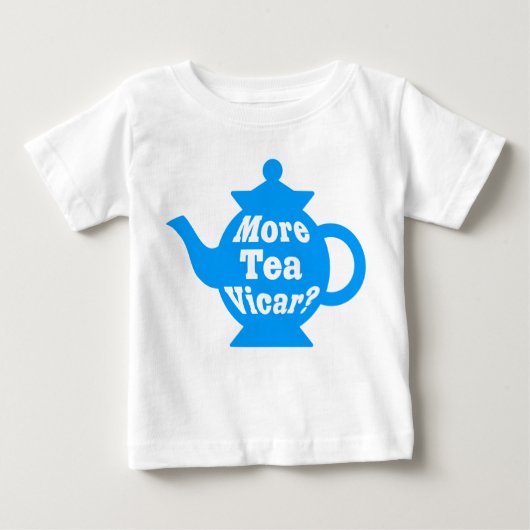 Teapot, nog meer thee Vicar? - Mid Blue en White (Voorkant)