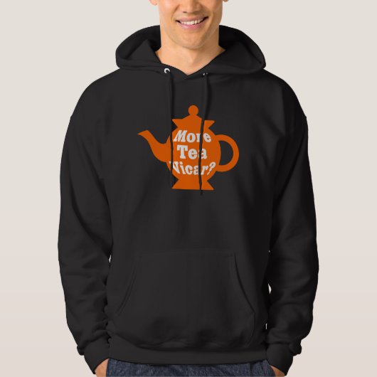 Teapot, nog meer thee Vicar? - Oranje en wit Hoodie (Voorkant)