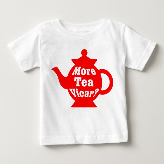 Teapot, nog meer thee Vicar? - Rood en wit (Voorkant)