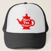 Teapot, nog meer thee Vicar? - Rood en wit Trucker Pet (Voorkant)