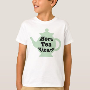 Teapot, nog meer thee Vicar? - Zwart op lichtgroen T-shirt